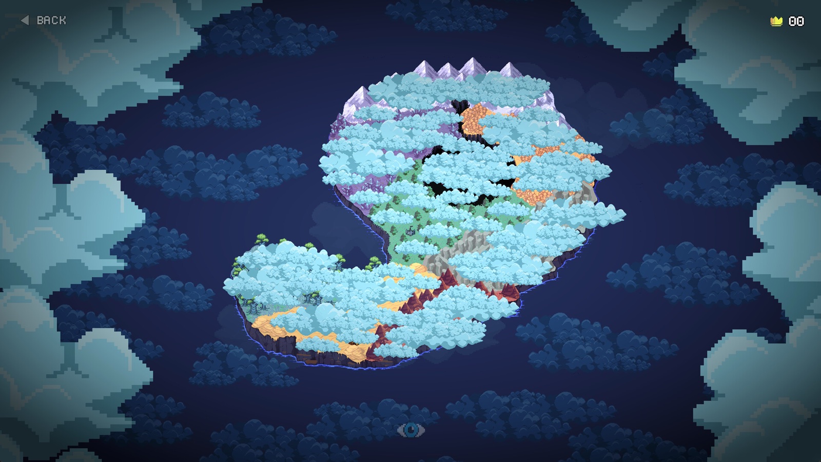 The quest mode world map